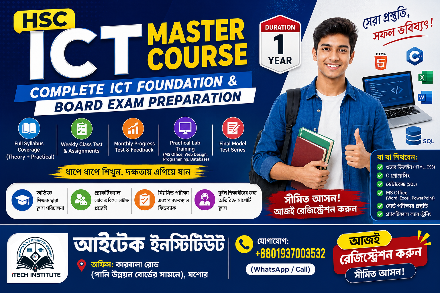 HSC ICT Master Course (Regular – 1 Year)